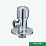 Chromed Wall Mounted Toilet Water Stop Flower Handle Quick Open Bathroom Cock