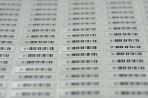 China DR AM EAS RF Label For Anti Theft , Low Density Polyester Polyethylene 0.12mm wholesale