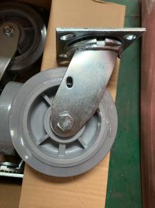 China Noiseless And Wear Resistant Trolley Wheels With M12x15mm Threaded Stem wholesale