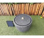 Garden Diamond Design Solar Water Fountain with 7.4V 2200mA Battery and Max Flow