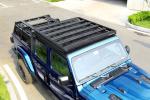 200kg Loading Capacity Black Anodizing Roof Platform for Jeep Wrangler JT Cars