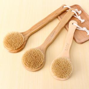 China Boar Bristle Wooden Shower Bath Body Brush Exfoliate Reducing Cellulite wholesale