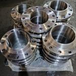 Wnrf Weld Neck Pipe Flanges ANSI B16.5 150LB Yellow And Black Color