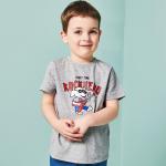 100% Organic Cotton Blank Print T Shirt Kids Clothes , Girls And Boys Summer