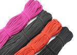 Purple Black Red Round Elastic Rope / Braided Garment Coloured Elastic Cord