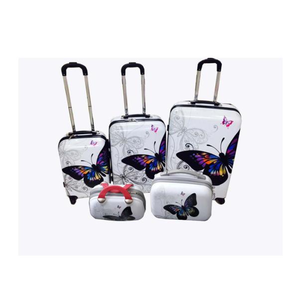Three PCS Spinner Luggage Set Hard Shell ABS PC Cute Waterproof Durable