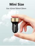 LCD Type C Car Charger PD 6A 36W QC3.0 For IPhone Huawei Xiaomi