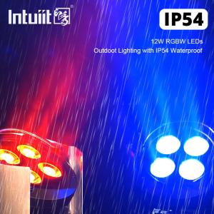 China 4x12w RGBW Battery Powered LED Stage Lights Remote Control Wifi Led Par Lights wholesale