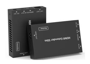 China 18Gbps HD Video Extender 50 Meters HDMI Over CAT Metal Enclosure wholesale