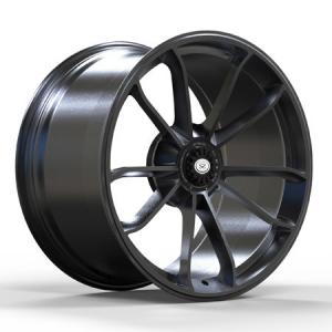 China Center Lock Custom Forged Monoblock Rims Wheels For Porsche Brushed Black 21x11 wholesale