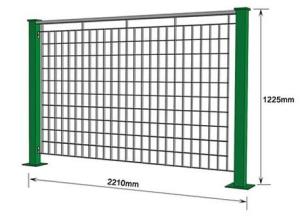 China Powder Coated Galvanized Steel Bar Electro Welded Modular Grating Fence wholesale