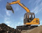 Four Strokes Mini Hydraulic Excavator , Case Mini Excavator Max Digging Reach