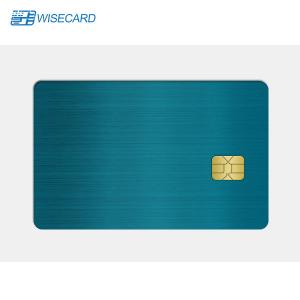 China WCT Loyalty Custom Metal Membership Cards Dual Interface Printing Name on sale
