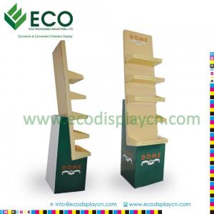 China Retail Supermarket Floding Cardboard Floor Display Stand, Corrugated Cardboard Display Shelves wholesale