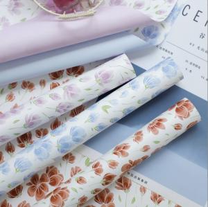 China New Mother's Day magnolia flower wrapping paper, handmade diy flower gift packaging materials, flower art and flower shop materials wholesale