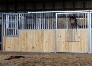 China Heavy Duty Horse Stable Box Equipment with Bamboo Board Hot Dip Galvanized European Style wholesale