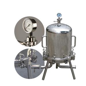 China Lenticular 5 Micron Multi Cartridge Filter Housing High Flow For Wine wholesale