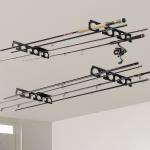 Customized Color Carbon Steel Fishing Rod Racks Wall Ceiling Mount Holder