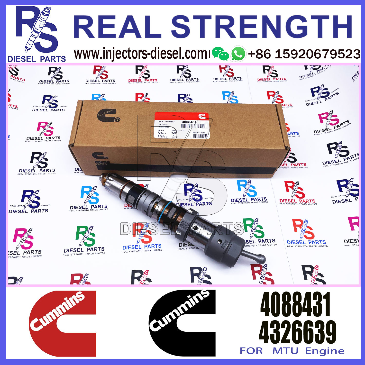 Diesel Common Rail Fuel Injector 4077076 4062090 4902828 4076533 4088431 4902827