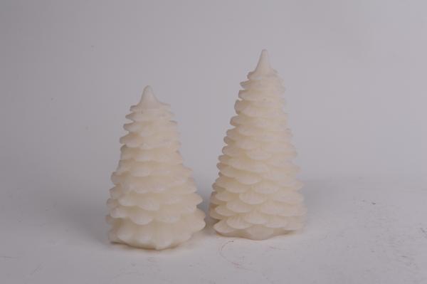 Pine Scent Cone Realistic Luminara Tea Light LED Remote Control For Christmas