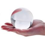High quality 2.75"/3" 70mm/75mm clear acrylic contact Juggling ball