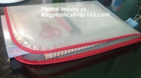 Mesh Organizer Storage Bag Durable File Bag for Office Stationery and Travel