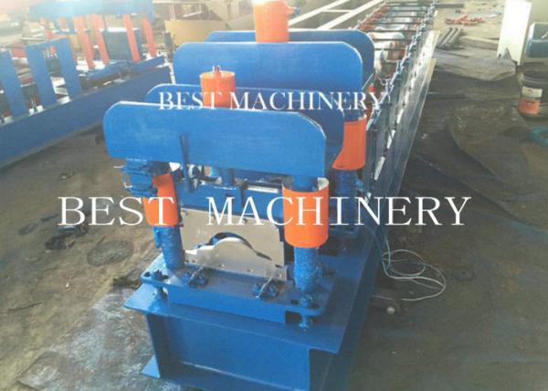 Quality Classic Galvanized Aluminum Steel Metal Roof Ridge Cap Tile Roll Forming Machine 14 station for sale