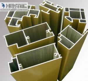 China T66 Sand Blasting Satin Aluminum Door Extrusions ROHS / SGS Approval on sale