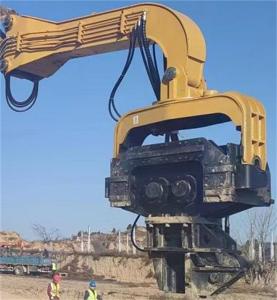China 155 L/Min Hydraulic Pile Hammer 20 Tons 30 Tons Excavator Attachments wholesale