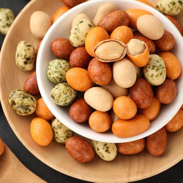 Various Flavors Seaweed Coated Peanuts Baked Crispy Roasted Chickpeas