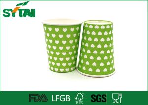 China Biodegradable Single Wall Paper Cups With Lids For Cold Drink , No Leakage wholesale