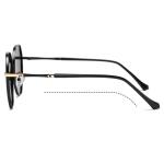 Protect Eyes Round Metal Sunglasses CE , Anti UV Polarized Sunglasses