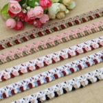 Recycled 2.3cm Pearl Beaded Tassel Fringe Trim