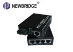 Gigabit 4rj45 4 Port 10 100 1000M Media Converter 4*10/100/1000 Base -TX Switch