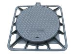 Locking System Folding Cast Iron Manhole Cover Square Frame For Road Facilities