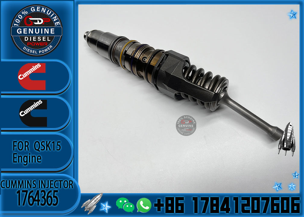 1764365 Genuine Diesel QSX15 Engine Common Rail Fuel Injector 1521978 570016 4954646 4076963 For Scania