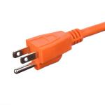 3 Pin 3X16Awg Orange American Standard ETL Heavy Duty Extension Cord for