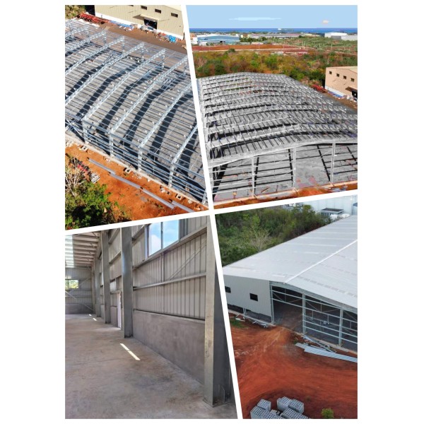 Custom Prefabricated Steel Structure Warehouse Q355B Main Frame Equivalent ASTM A572 Gr50 for Industrial Storage Plant