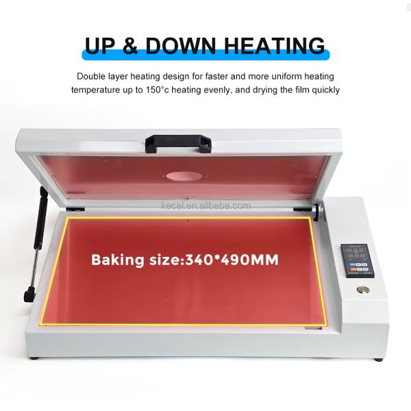 KECAI New Arrival A3 Dtf Oven Dryer Machine Professional Digital Temperature Control Heat Transfer Powder Curing 33Cm 30Cm