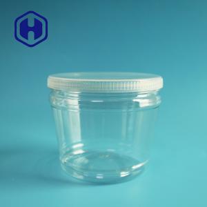 China Bulk Transparent Round PET Plastic Pickle Jars 600ml Wide Mouth Vegetable Storage wholesale
