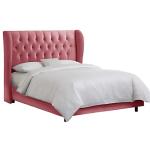 New Model Best design Soft Velvet Fabric Full Bed Frame bed design furniture