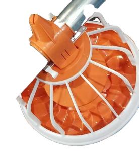 China Stainless Pan Feeding System For Broiler Feed Pan Orange And White wholesale