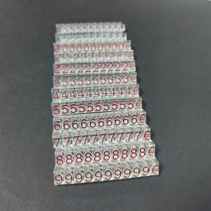 China Adjustable Acrylic Retail Plastic Price Tag Holders Combined Number Letter Stand wholesale
