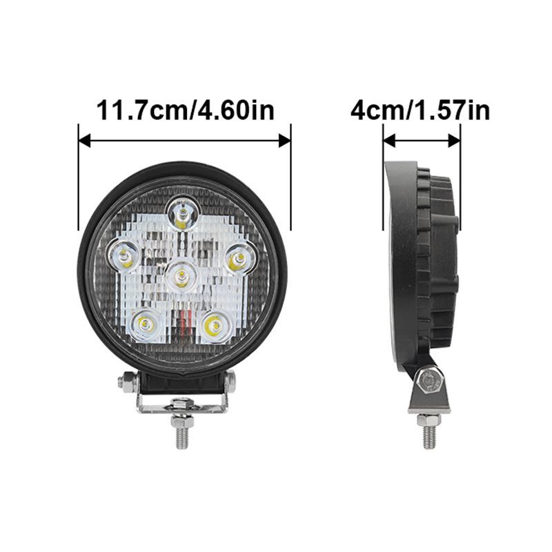 Forklift Tractor Flood Light DC 12V 24V 18W LED Working Light