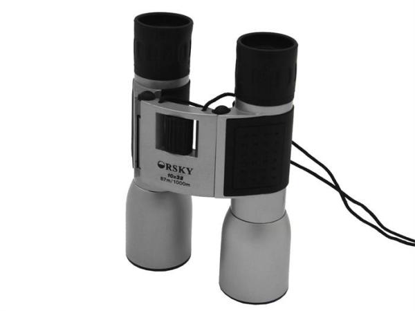Folding Lightweight Travel Binoculars With Neck Strap , High Powered 12x32