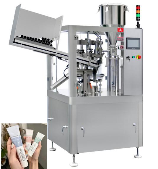 Automatic Tube Filler Sealer Filling Machine 30 - 50pcs/Min 1950*1000*1800mm
