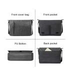Washable Vintage PU Leather Crossbody Messenger Bag 17 Inch Shoulder Macbook