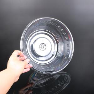 China Eco Friendly Large PET Food Bowl Disposable Fruit Salad Containers wholesale