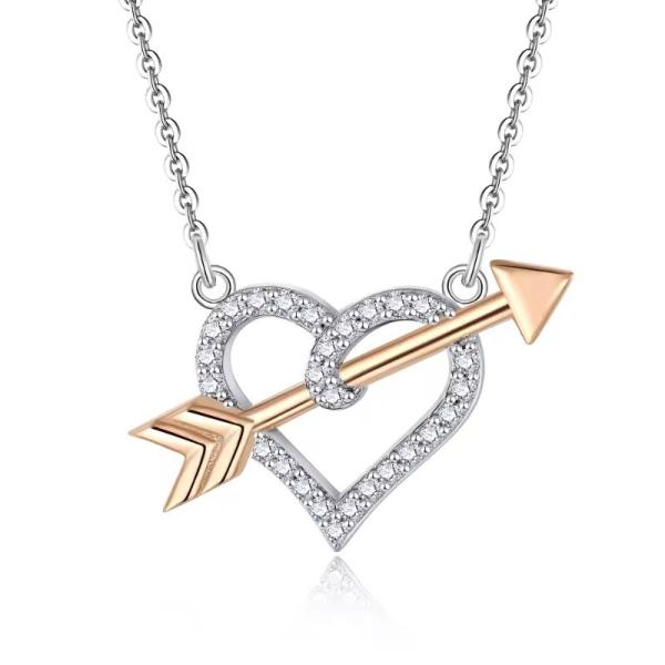 YASVITTI OEM ODM High Quality 925 Sterling Silver Cupid Necklace Rose Gold