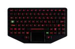 Rubber Red Backlight 30mA Silicone Usb Keyboard USB PS2